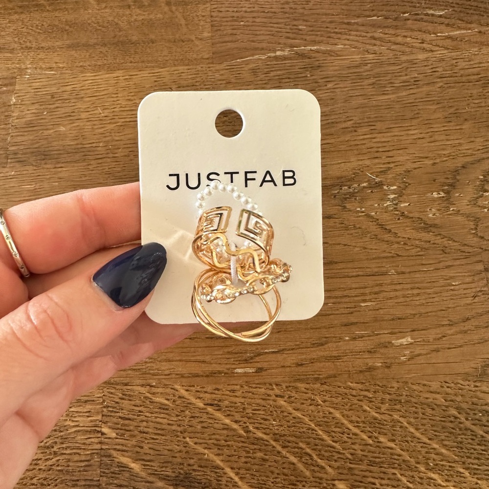 JustFab Gold Geometric Ring